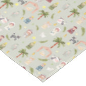 De kerstfeestdagen in de kerstvakantie Tablecloth Tafelkleed (Gekanteld)