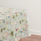 De kerstfeestdagen in de kerstvakantie Tablecloth Tafelkleed (Voorbeeld)