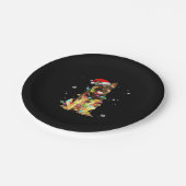 De kerstfeestelijke kerstfeestdagen van de herders papieren bordje (Gekanteld)