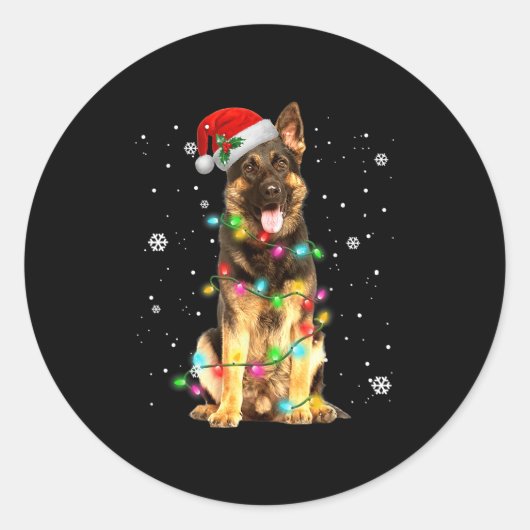 De kerstfeestelijke kerstfeestdagen van de herders ronde sticker (Voorkant)