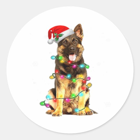 De kerstfeestelijke kerstfeestdagen van de herders ronde sticker (Voorkant)