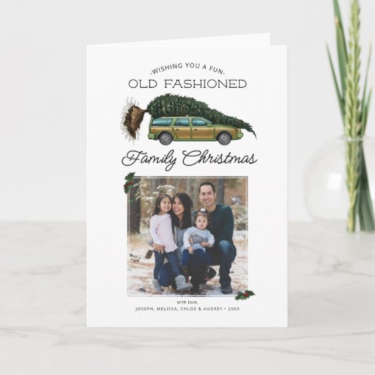 De kerstfoto van de National Lampoon Feestdagen Kaart (Voorkant)