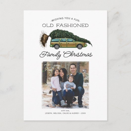 De kerstfoto van de National Lampoon Feestdagenkaart (Voorkant)