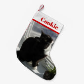 De kerstfoto's van je gezelschap met naam kleine kerstsok (Voorkant (Hangend))