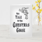 De kerstgans kaart (Gele Bloem)