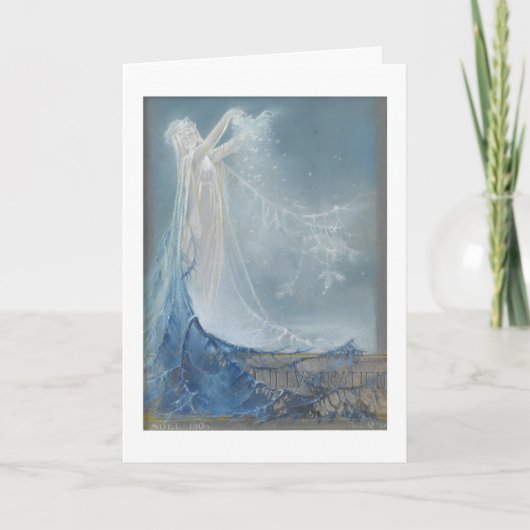 De kerstgeest feestdagen kaart (Voorkant)