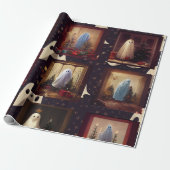 De kerstgeesten cadeaupapier (Uitgerold)