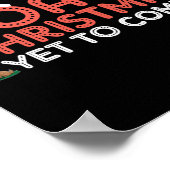 De kerstgeit die nog moet worden gespeend poster (Hoek)