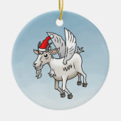 De Kerstgeit Die Vloog Keramisch Ornament (Voorkant)