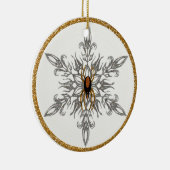 De kerstgrinlegversier keramisch ornament (Rechts)