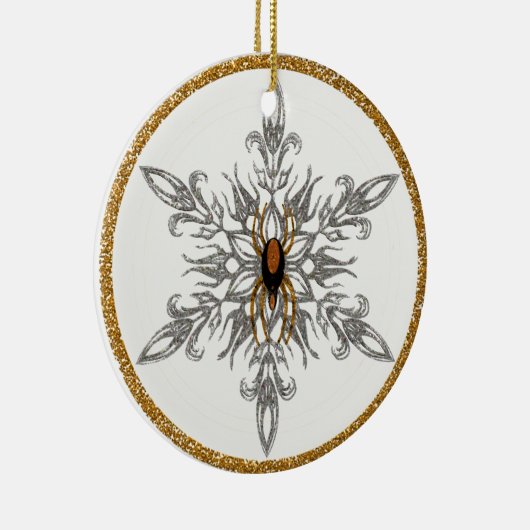 De kerstgrinlegversier keramisch ornament (Rechts)