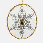 De kerstgrinlegversier keramisch ornament (Links)