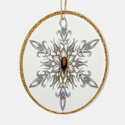 De kerstgrinlegversier keramisch ornament (Links)