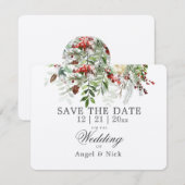 De kerstgroenen redden de Kaart van de DATUM-wedde (Voorkant / Achterkant)