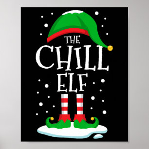 De kerstgroep Chill Elf komt overeen met de kerstg Poster