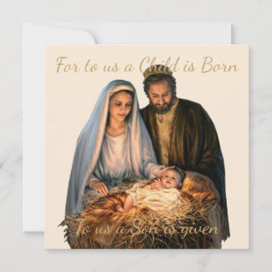 De kerstgroet bij de geboorte kaart