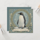 De kerstgroet van de keizer kaart (Voorkant / Achterkant in situ)
