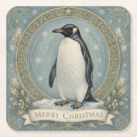 De kerstgroet van de keizer kartonnen onderzetters (Voorkant)