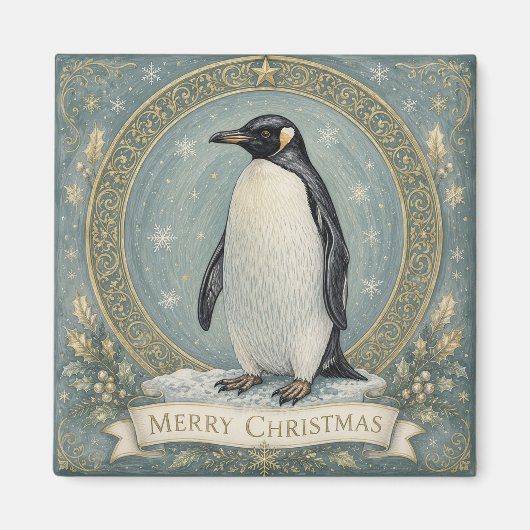 De kerstgroet van de keizer magneet (Voorkant)