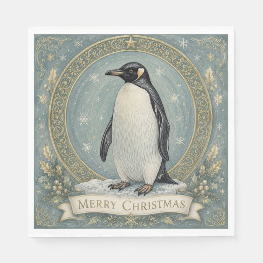 De kerstgroet van de keizer servet (Voorkant)