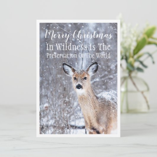 De kerstgroet van het wintersneeuwbos (Staand voorkant)