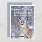 De kerstgroet van het wintersneeuwbos (Voorkant / Achterkant)