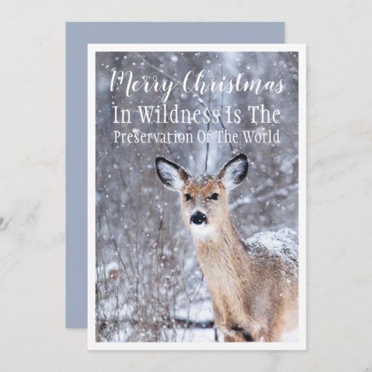 De kerstgroet van het wintersneeuwbos (Voorkant / Achterkant)