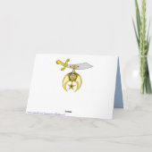 De kerstgroeten van Shriner Emblem personaliseren Feestdagen Kaart (Achterkant)