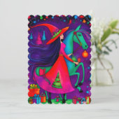 De Kersthehex 14 ontwerp Kerstkaart (Staand voorkant)