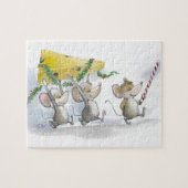 De kerstkaak in de puzzel legpuzzel (Horizontaal)