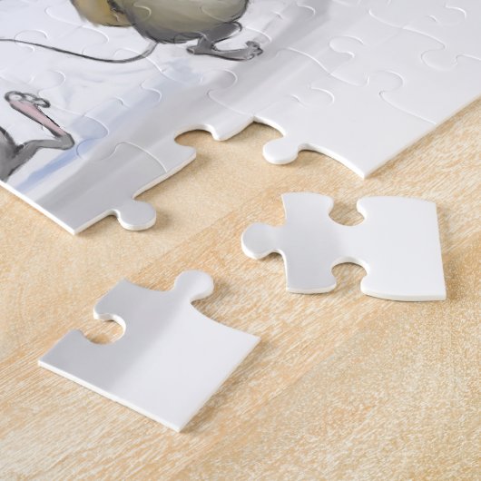 De kerstkaak in de puzzel legpuzzel (Zijkant)