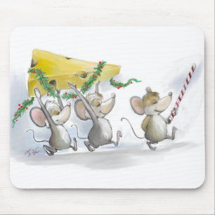 De kerstkaak in Mousepad Muismat