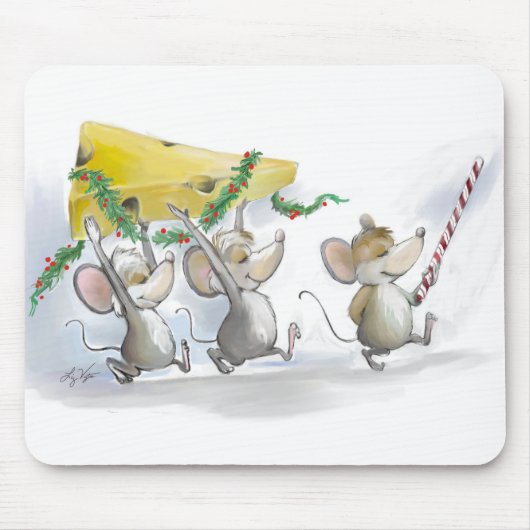 De kerstkaak in Mousepad Muismat (Voorkant)