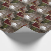 De kerstkaarde cadeaupapier (Hoek)