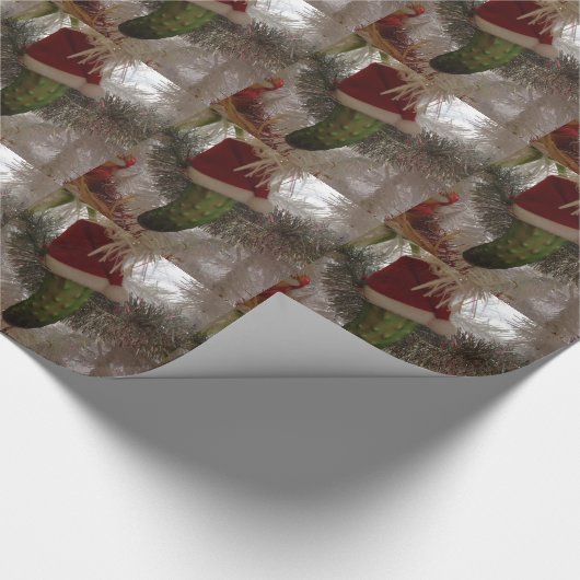 De kerstkaarde cadeaupapier (Hoek)