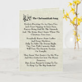 De kerstkaart Chrismukkah Song Kaart (Gele Bloem)