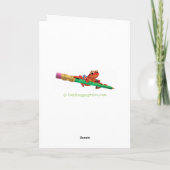 De Kerstkaart de "Vrolijke jouw naam van de douane Kaart (Achterkant)