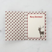 De kerstkaart is laat feestdagen kaart (Binnen)