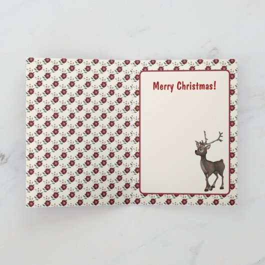 De kerstkaart is laat feestdagen kaart (Binnen)