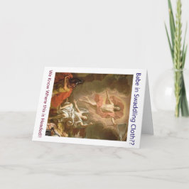 De kerstkaart met de geschiedenis feestdagen kaart