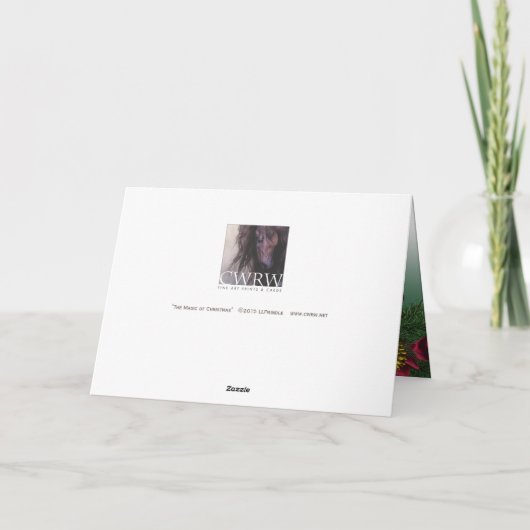 De kerstkaart (met gevoel) kaart (Achterkant)