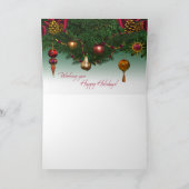 De kerstkaart (met gevoel) kaart (Binnen)