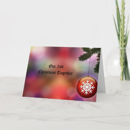 de Kerstkaart van 2de Kerstmis samen Feestdagen Kaart