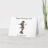 De Kerstkaart van Artsy Feestdagen Kaart (Achterkant)