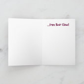 De Kerstkaart van Beary Feestdagen Kaart (Binnen)