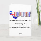 De Kerstkaart van Borden van Lizzie (Herschreven Feestdagen Kaart (Achterkant)