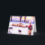 De Kerstkaart van border collie Feestdagen Kaart<br><div class="desc">De Kerstkaart van border collie</div>