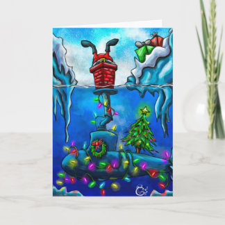 De Kerstkaart van Bubblehead Feestdagen Kaart