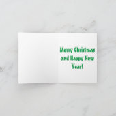 De Kerstkaart van bull terrier Feestdagen Kaart (Binnen)