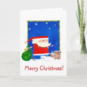 De Kerstkaart van Claus van Sant Feestdagen Kaart